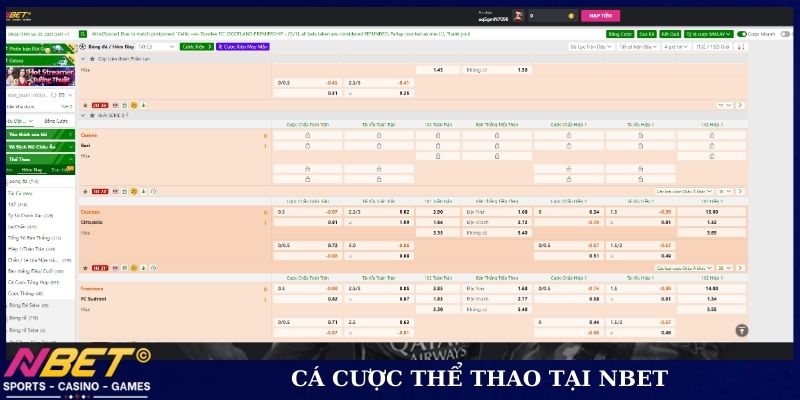 Cá cược thể thao tại NBET