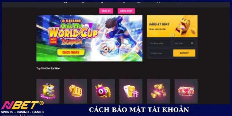 Cách bảo mật tài khoản