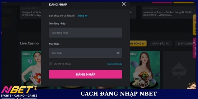 Cách đăng nhập NBET