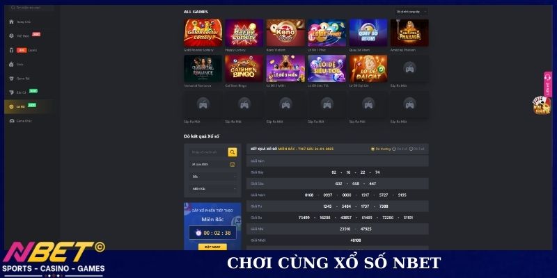 Chơi cùng xổ số NBET