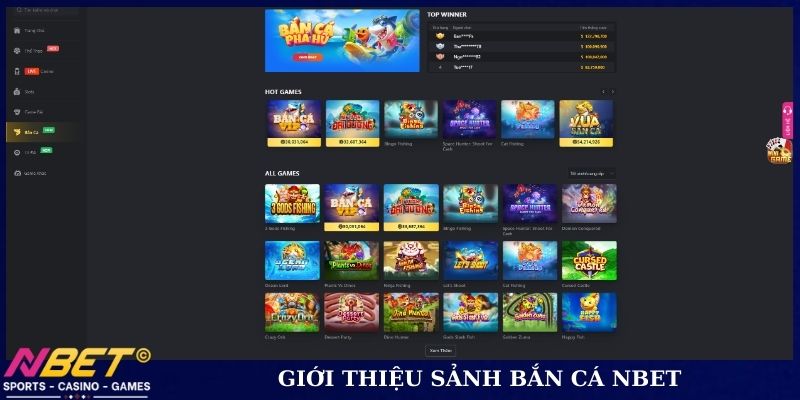 Giới thiệu sảnh bắn cá NBET