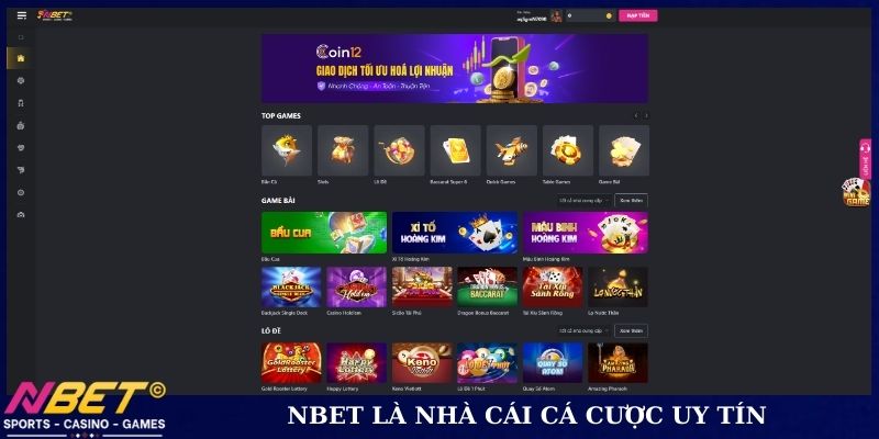 NBET là nhà cái cá cược uy tín