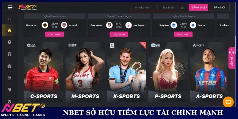 NBET sở hữu tiềm lực tài chính mạnh